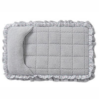 HKM-5993661 Lace Mattress for Dogs in Fall Cherry Powder & Misty Gray - Available in Multiple Sizes
