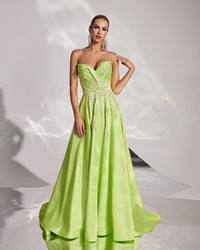 HKM-599379 Elegant Green Evening Dress EZ25176 for Women