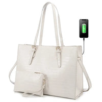 HKM-599379 Stylish 15.6 Inch Laptop Tote Bag Set with Large Capacity for Professional Use