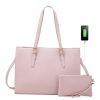 HKM-599379 Stylish 15.6 Inch Laptop Tote Bag Set with Large Capacity for Professional Use