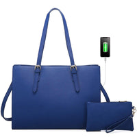 HKM-599379 Stylish 15.6 Inch Laptop Tote Bag Set with Large Capacity for Professional Use