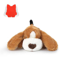HKM-5994429 Heartbeat Plush Toy - Dog/Cat Sleep Pillow for Peace of Mind, Brown