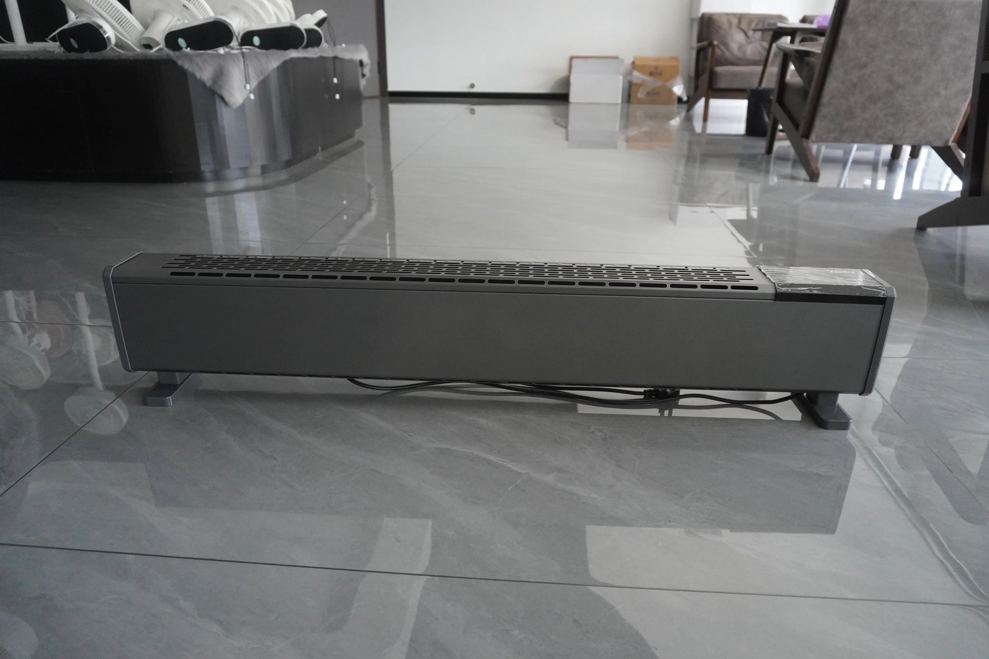 HKM-599443 Electric Convector Heater with Adjustable Thermostat and 24-Hour Timer, 2200W Power, Compact Design for Home and Office