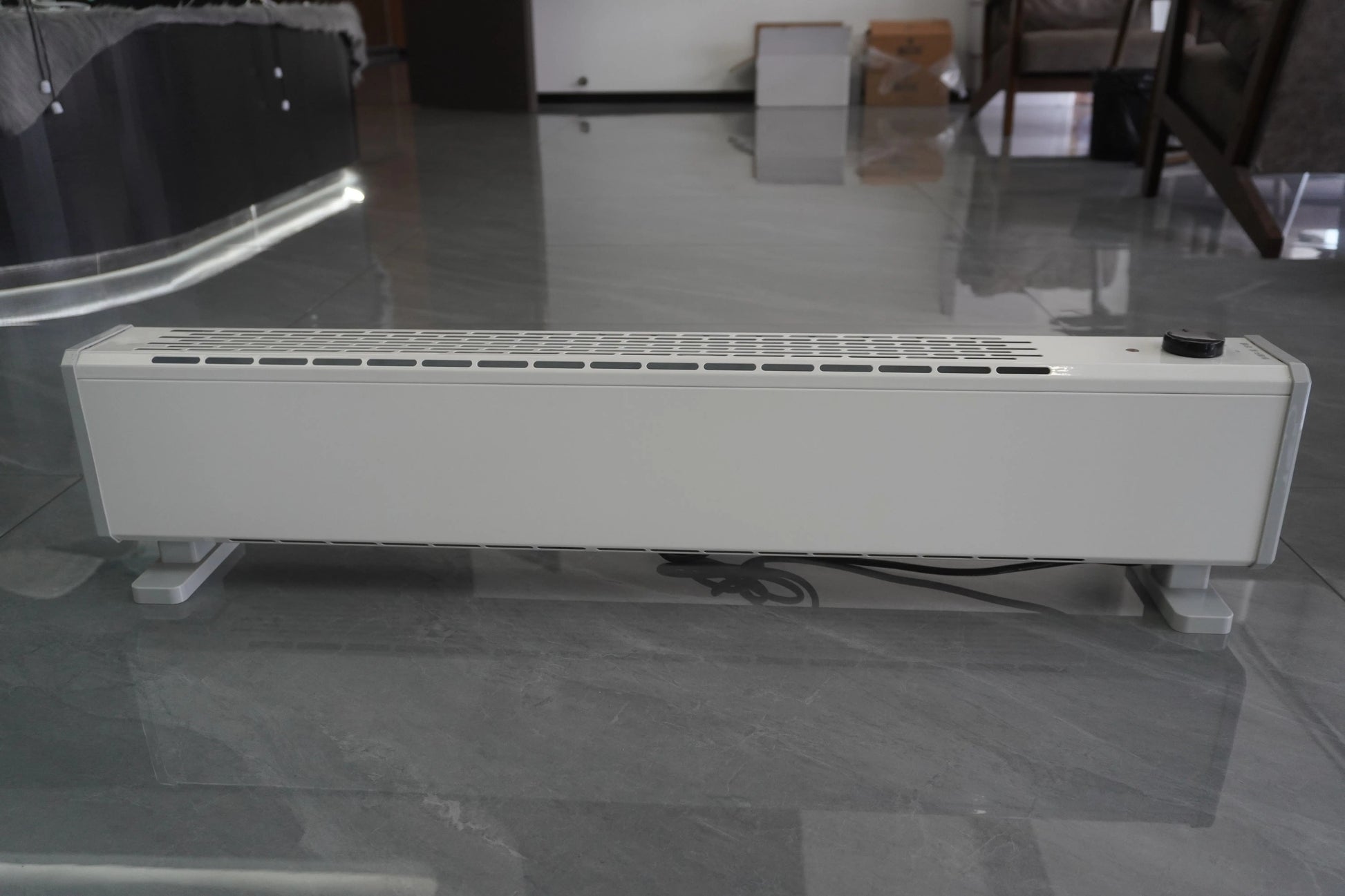 HKM-599443 Electric Convector Heater with Adjustable Thermostat and 24-Hour Timer, 2200W Power, Compact Design for Home and Office