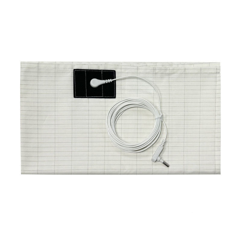 HKM-599507 Conductive Anti-Fatigue Bed Sheet in White - Silver Fiber Organic Cotton, Multiple Sizes Available