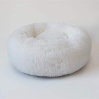 HKM-5995837 Plush Washable Round Pet Bed for Cozy Sleep - Multiple Sizes Available