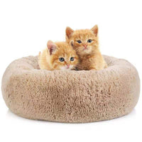 HKM-5995837 Plush Washable Round Pet Bed for Cozy Sleep - Multiple Sizes Available
