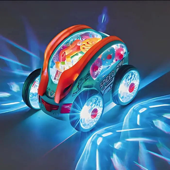 HKM-599635 Dynamic 360° Rotatable Four-Wheel Electric Stunt Car for Kids