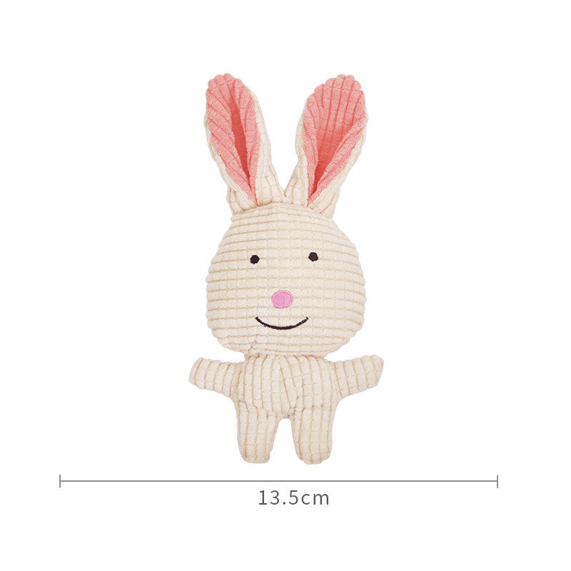 HKM-5996605 Plush Cartoon Animal Dog Toy for Chewing and Play, Bite Resistant Molar Fun