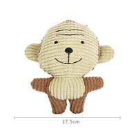 HKM-5996605 Plush Cartoon Animal Dog Toy for Chewing and Play, Bite Resistant Molar Fun