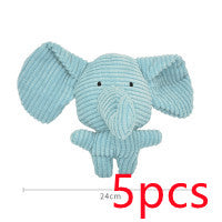 HKM-5996605 Plush Cartoon Animal Dog Toy for Chewing and Play, Bite Resistant Molar Fun