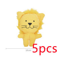 HKM-5996605 Plush Cartoon Animal Dog Toy for Chewing and Play, Bite Resistant Molar Fun