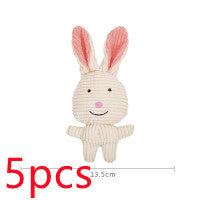 HKM-5996605 Plush Cartoon Animal Dog Toy for Chewing and Play, Bite Resistant Molar Fun