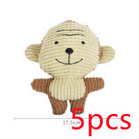 HKM-5996605 Plush Cartoon Animal Dog Toy for Chewing and Play, Bite Resistant Molar Fun
