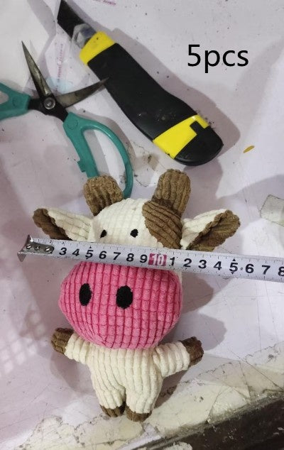 HKM-5996605 Plush Cartoon Animal Dog Toy for Chewing and Play, Bite Resistant Molar Fun