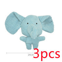 HKM-5996605 Plush Cartoon Animal Dog Toy for Chewing and Play, Bite Resistant Molar Fun