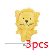 HKM-5996605 Plush Cartoon Animal Dog Toy for Chewing and Play, Bite Resistant Molar Fun