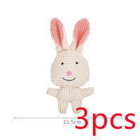 HKM-5996605 Plush Cartoon Animal Dog Toy for Chewing and Play, Bite Resistant Molar Fun