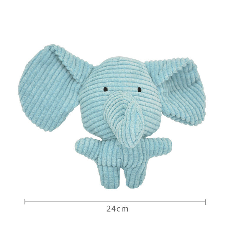 HKM-5996605 Plush Cartoon Animal Dog Toy for Chewing and Play, Bite Resistant Molar Fun