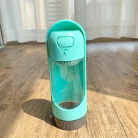 HKM-5997629 Portable Pet Water Bottle - 300ml Travel Cup in Pink, Blue, Green, Apricot