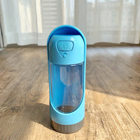 HKM-5997629 Portable Pet Water Bottle - 300ml Travel Cup in Pink, Blue, Green, Apricot
