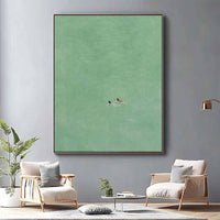 HKM-599763 Hand-Painted Ocean Themed Oil Painting for Modern Home Decor, Abstract Canvas Art, Various Sizes Available