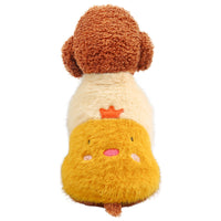 HKM-5998141 Plush Animal Crew Neck Sweater for Pets - Casual Furry Design in Multiple Sizes