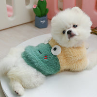 HKM-5998141 Plush Animal Crew Neck Sweater for Pets - Casual Furry Design in Multiple Sizes
