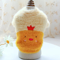 HKM-5998141 Plush Animal Crew Neck Sweater for Pets - Casual Furry Design in Multiple Sizes