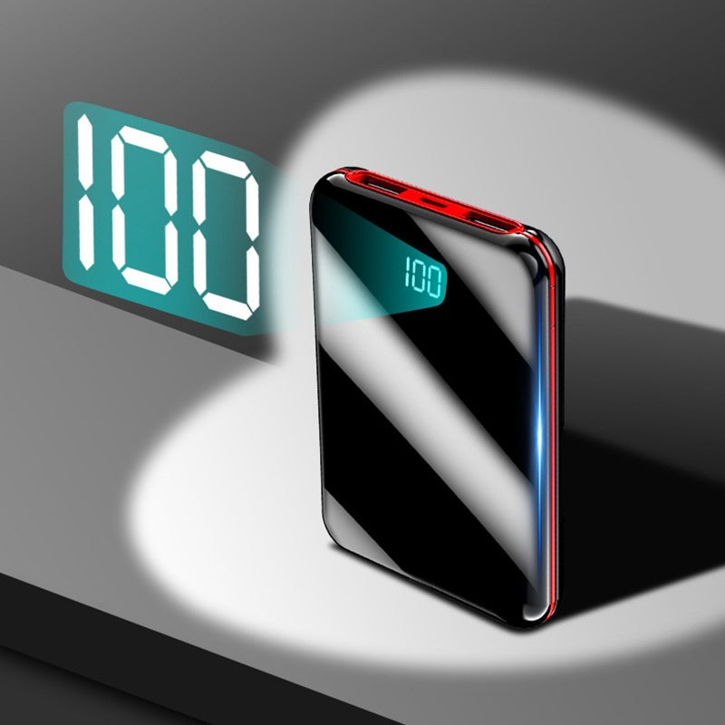 HKM-599891 Mini LCD Display Power Bank with Quick Charging - 10000mAh Capacity