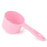 HKM-5999037 Ergonomic 1/2 Cup Food Scoop for Dogs, Cats, Birds, and Rabbits - Durable Melamine, Dishwasher Safe