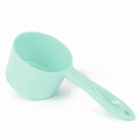 HKM-5999037 Ergonomic 1/2 Cup Food Scoop for Dogs, Cats, Birds, and Rabbits - Durable Melamine, Dishwasher Safe