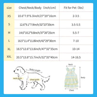 HKM-5999165 Princess Dog Dress for Small to Large Dogs - Cute Outdoor Skirt Pet Apparel