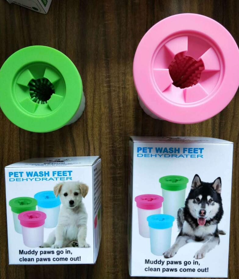 HKM-5999421 Silicone Dog Paw Washer Cup with Soft Bristles - Easy to Clean and Non-Toxic Material
