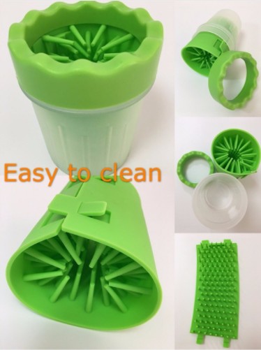 HKM-5999421 Silicone Dog Paw Washer Cup with Soft Bristles - Easy to Clean and Non-Toxic Material