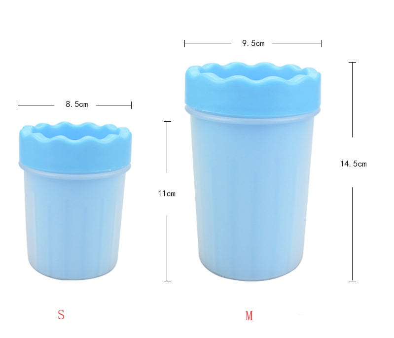 HKM-5999421 Silicone Dog Paw Washer Cup with Soft Bristles - Easy to Clean and Non-Toxic Material