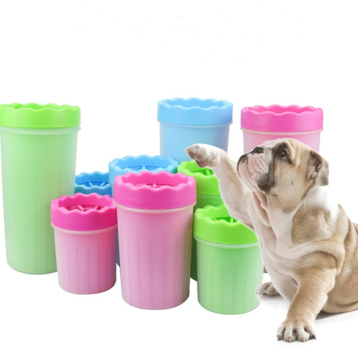 HKM-5999421 Silicone Dog Paw Washer Cup with Soft Bristles - Easy to Clean and Non-Toxic Material