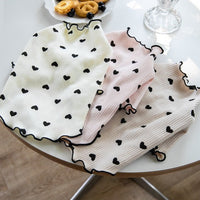HKM-5999933 Embroidered Bear Waffle Vest for Pets in Beige, Light Coffee, and Pink