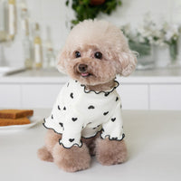 HKM-5999933 Embroidered Bear Waffle Vest for Pets in Beige, Light Coffee, and Pink