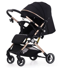 HKM-600019 Bi-Directional High Landscape Baby Stroller with Newborn Carriage and Four Wheels Travel System