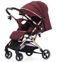 HKM-600019 Bi-Directional High Landscape Baby Stroller with Newborn Carriage and Four Wheels Travel System