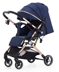 HKM-600019 Bi-Directional High Landscape Baby Stroller with Newborn Carriage and Four Wheels Travel System