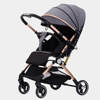 HKM-600019 Bi-Directional High Landscape Baby Stroller with Newborn Carriage and Four Wheels Travel System
