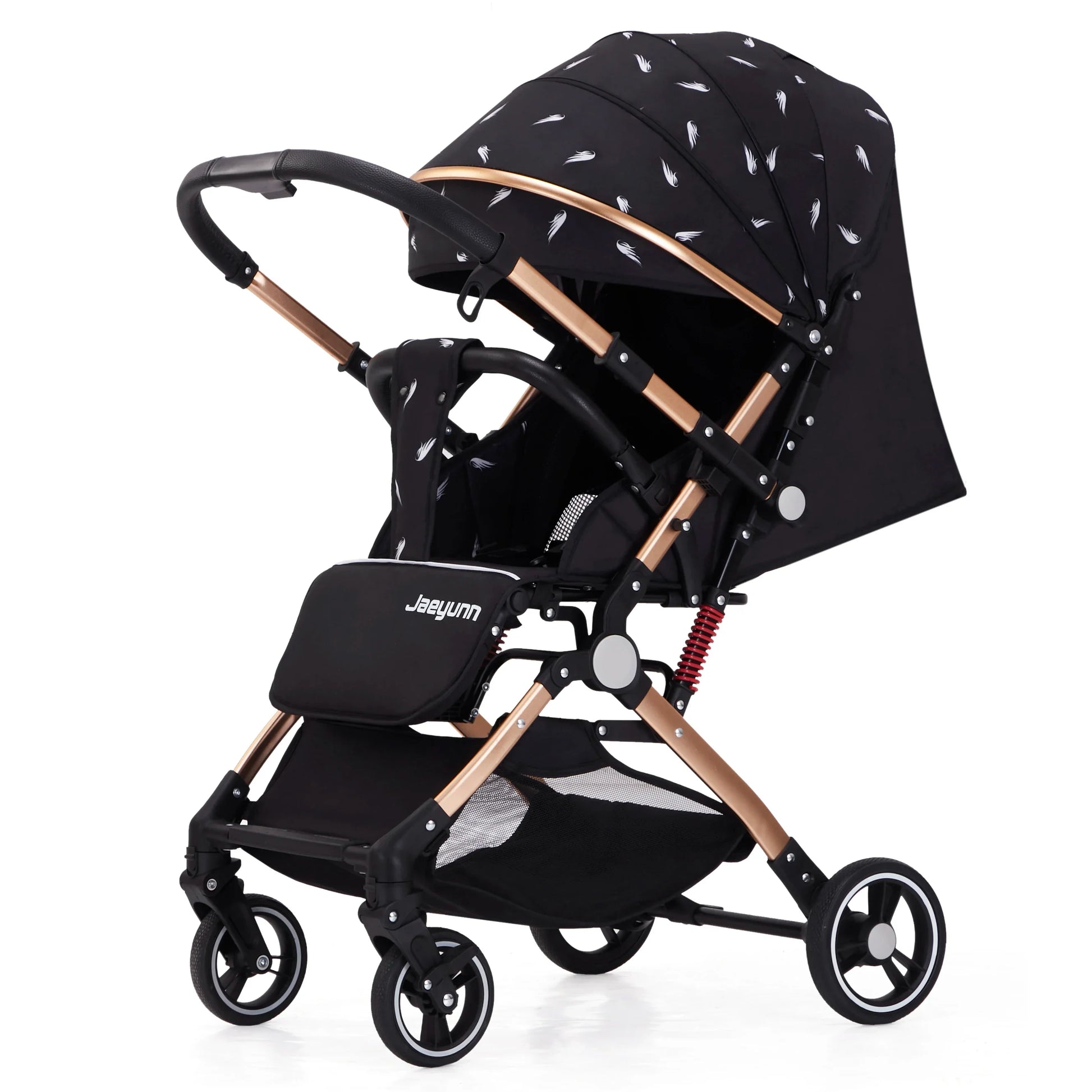 HKM-600019 Bi-Directional High Landscape Baby Stroller with Newborn Carriage and Four Wheels Travel System
