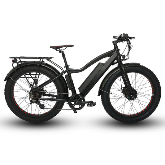 HKM-600147 FAT-AWD 48V Electric Bike with 7-Speed Gears and 350W Geared Hub Motor, 26" Aluminum Alloy Frame