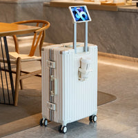 HKM-600211 Multi-Colour Aluminium Trolley Suitcase - Custom Sizes 20, 22, 24, 28 Inch Travel Luggage