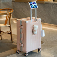 HKM-600211 Multi-Colour Aluminium Trolley Suitcase - Custom Sizes 20, 22, 24, 28 Inch Travel Luggage