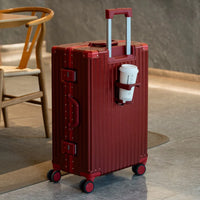 HKM-600211 Multi-Colour Aluminium Trolley Suitcase - Custom Sizes 20, 22, 24, 28 Inch Travel Luggage