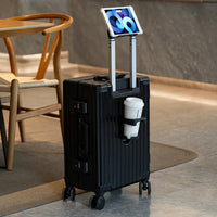HKM-600211 Multi-Colour Aluminium Trolley Suitcase - Custom Sizes 20, 22, 24, 28 Inch Travel Luggage