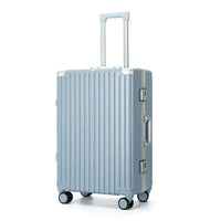 HKM-600211 Multi-Colour Aluminium Trolley Suitcase - Custom Sizes 20, 22, 24, 28 Inch Travel Luggage